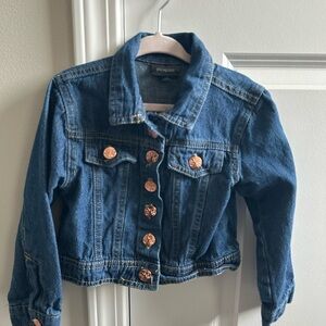 Kids Denim Jacket with Copper Buttons